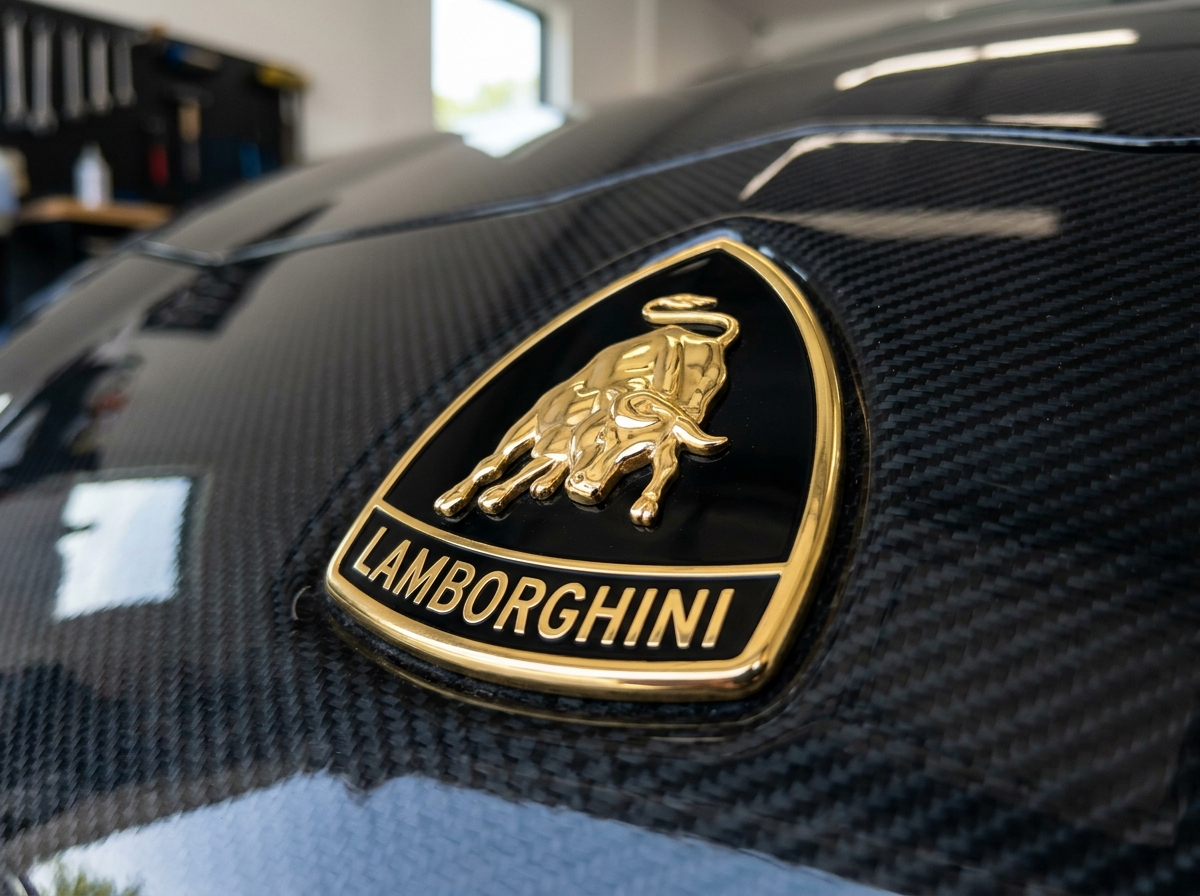 Lamborghini logo brand badge